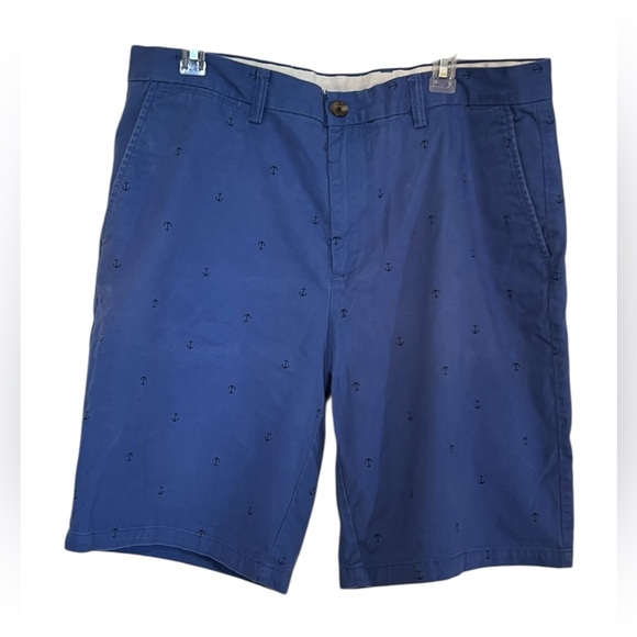Old Navy Other - Old‎ Navy Blue Flat Front Shorts Classic Design Ultimate Slim Built-in Flex